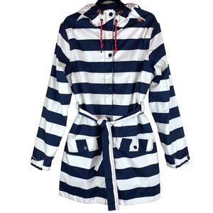 Helly Hansen Navy and White Striped Jacket